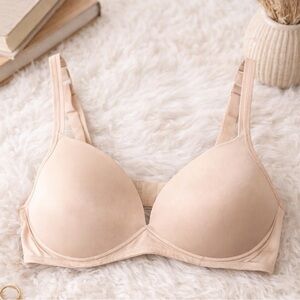 Warner’s Nude T-Shirt Bra 38C Smooth Everyday Comfort Underwire Beige